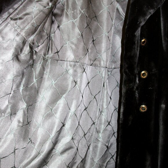 Ralph Rupley Vintage Black Plush Sheared Fur Double-Breasted Princess Coat - Picture 11 of 11